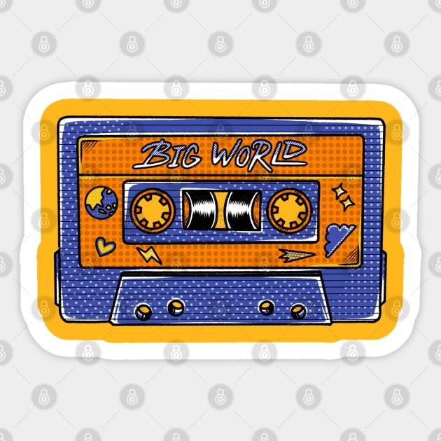 Casette Tape Sticker by mylistart